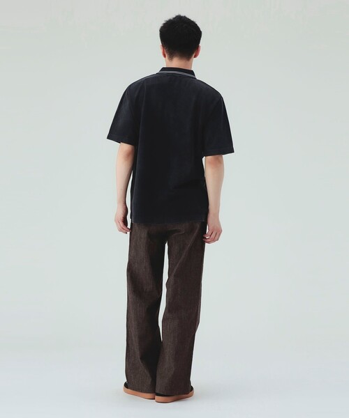 BEAMS HEART(ビームスハート)の「デニムライク ツイル 2タック ワイドストレートパンツ(その他パンツ・メンズ・ネイビー/ブラウン・SMALL/MEDIUM/LARGE)」の11枚目の写真