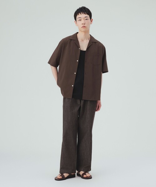 BEAMS HEART(ビームスハート)の「デニムライク ツイル 2タック ワイドストレートパンツ(その他パンツ・メンズ・ネイビー/ブラウン・SMALL/MEDIUM/LARGE)」の12枚目の写真