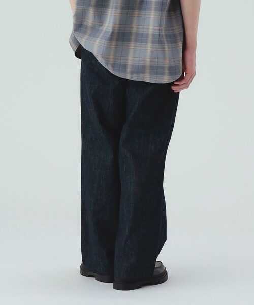 BEAMS HEART(ビームスハート)の「デニムライク ツイル 2タック ワイドストレートパンツ(その他パンツ・メンズ・ネイビー/ブラウン・SMALL/MEDIUM/LARGE)」の19枚目の写真