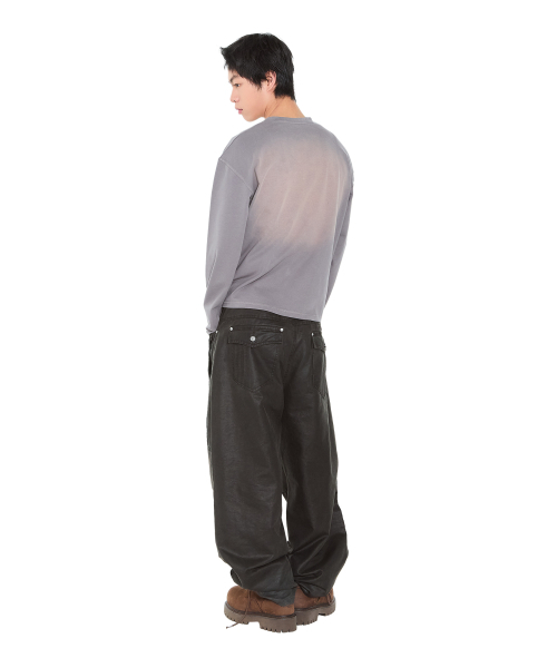 AAKAM（アーカム）の「Button Lettering Long Sleeve (Brown)（Tシャツ/カットソー・レディース・その他・1/2）」の14枚目の写真