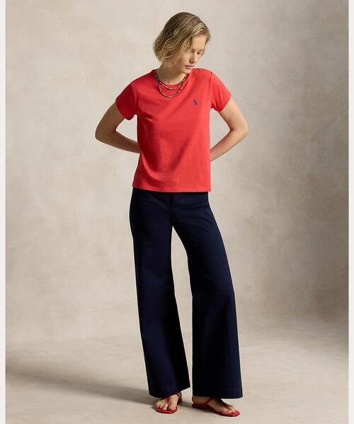 POLO RALPH LAUREN（ポロ ラルフ ローレン）の「クラシック フィット コットン ジャージー クルーネック Tシャツ（Tシャツ/カットソー・レディース・レッド・S/M）」の7枚目の写真