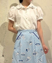 milk 半袖ブラウス まお MILK（ミルク） ブラウス シャツ Ecole ブラウス レディース