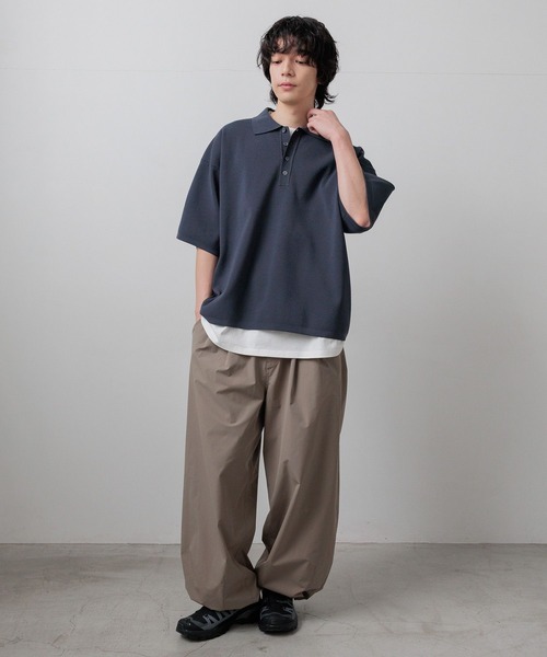 LOWRYS FARM(ローリーズファーム)の「【LFM(U)】14GハーフミラノポロSS 676295/接触冷感(Tシャツ/カットソー・メンズ・その他/グレー/ブラウン/ネイビー・LARGE/MEDIUM)」の18枚目の写真