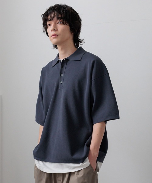 LOWRYS FARM(ローリーズファーム)の「【LFM(U)】14GハーフミラノポロSS 676295/接触冷感(Tシャツ/カットソー・メンズ・その他/グレー/ブラウン/ネイビー・LARGE/MEDIUM)」の19枚目の写真