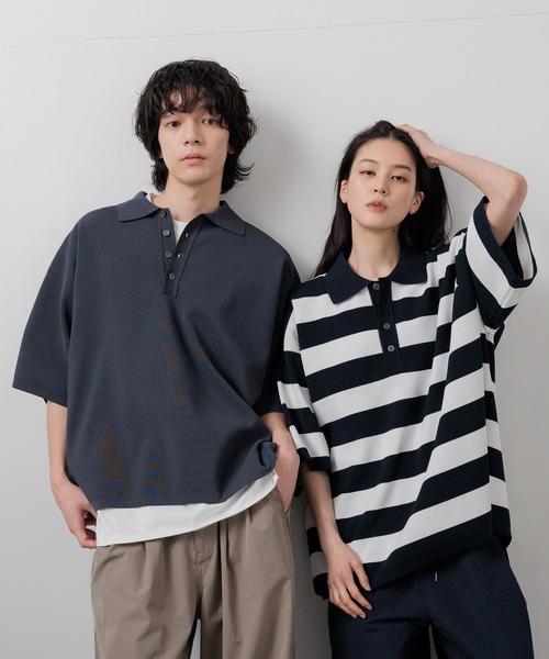 LOWRYS FARM(ローリーズファーム)の「【LFM(U)】14GハーフミラノポロSS 676295/接触冷感(Tシャツ/カットソー・メンズ・その他/グレー/ブラウン/ネイビー・LARGE/MEDIUM)」の22枚目の写真