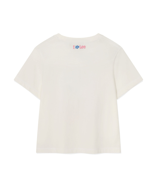 Wacky WiLLy（ワッキーウィリー）の「[ワキウィリー x Lee] ウィメンズ アイリリリ クロップ 半袖Tシャツ ホワイト（Tシャツ/カットソー・レディース・その他・SMALL/MEDIUM）」の3枚目の写真