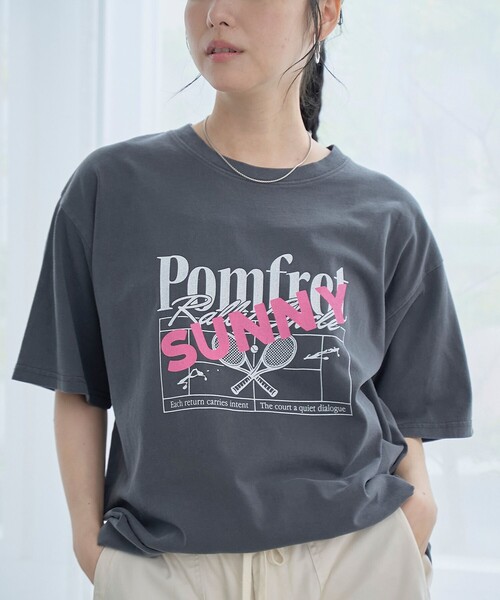 coen(コーエン)の「SUNNYロゴアソートプリントTシャツ(Tシャツ/カットソー・レディース・オフホワイト/ダークグレー/ケリーグリーン・M/L)」の15枚目の写真