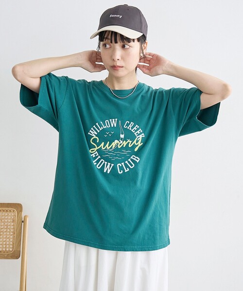 coen(コーエン)の「SUNNYロゴアソートプリントTシャツ(Tシャツ/カットソー・レディース・オフホワイト/ダークグレー/ケリーグリーン・M/L)」の11枚目の写真