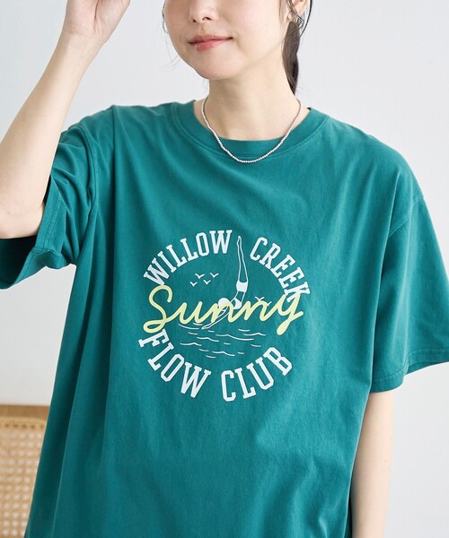 coen(コーエン)の「SUNNYロゴアソートプリントTシャツ(Tシャツ/カットソー・レディース・オフホワイト/ダークグレー/ケリーグリーン・M/L)」の10枚目の写真