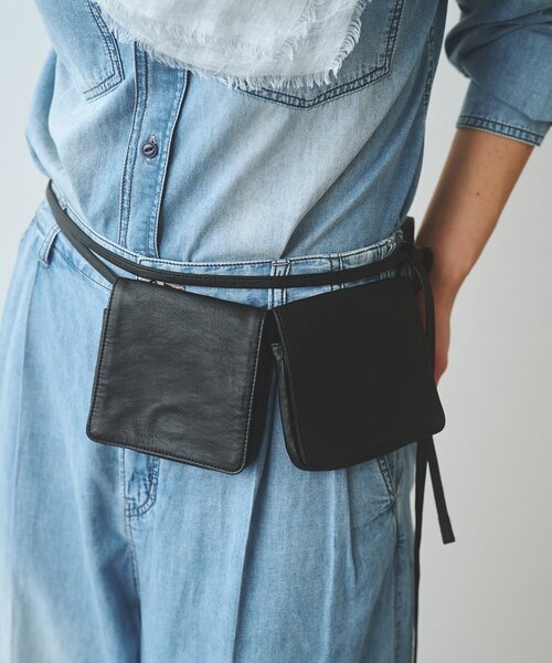 Whim Gazette（ウィムガゼット）の「【THE BAAT】MINI BAG（ボディバッグ/ウエストポーチ・レディース・ブラウン/ブラック/アイボリー・FREE）」の8枚目の写真