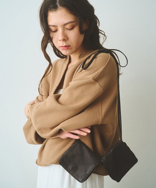 Whim Gazette（ウィムガゼット）の「【THE BAAT】MINI BAG（ボディバッグ/ウエストポーチ・レディース・ブラウン/ブラック/アイボリー・FREE）」の14枚目の写真