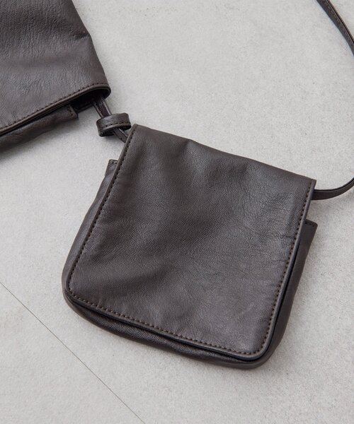 Whim Gazette（ウィムガゼット）の「【THE BAAT】MINI BAG（ボディバッグ/ウエストポーチ・レディース・ブラウン/ブラック/アイボリー・FREE）」の19枚目の写真