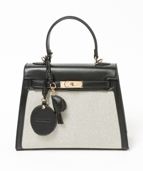 Andemiu（アンデミュウ）の「キャンバズフラップバッグ656272（トートバッグ・レディース・ブラック/ブラウン・FREE）」の7枚目の写真