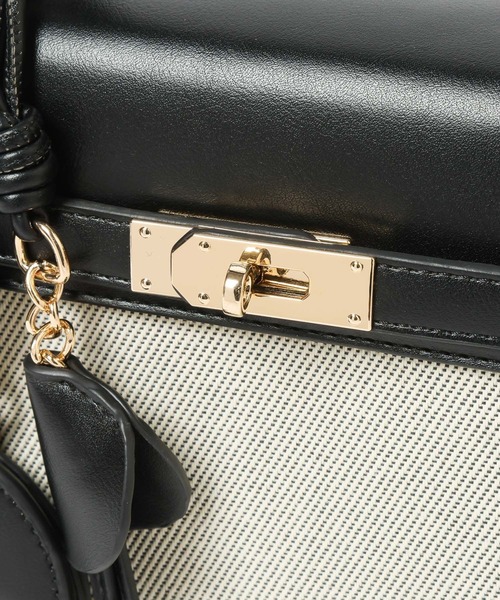 Andemiu（アンデミュウ）の「キャンバズフラップバッグ656272（トートバッグ・レディース・ブラック/ブラウン・FREE）」の13枚目の写真