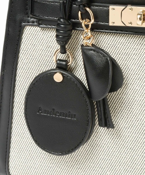 Andemiu（アンデミュウ）の「キャンバズフラップバッグ656272（トートバッグ・レディース・ブラック/ブラウン・FREE）」の17枚目の写真