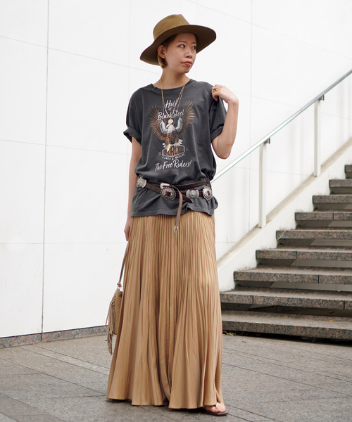 GOOD ROCK SPEED（グッドロックスピード）の「【GOOD ROCK SPEED 】damageHill&black steel eagle Tsh（Tシャツ/カットソー・レディース・ブラック系その他・FREE）」の2枚目の写真