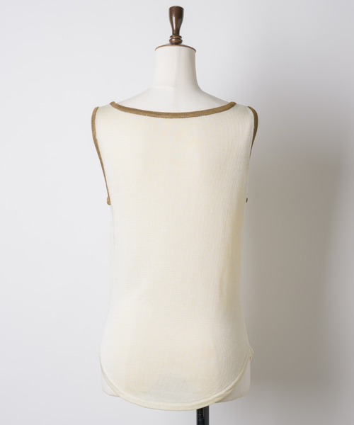 musubore(ムスボレ)の「numbering glossy knit bibs / ナンバリングニットビブス(Tシャツ/カットソー・レディース・カーキ/ブルー/イエロー・FREE)」の18枚目の写真