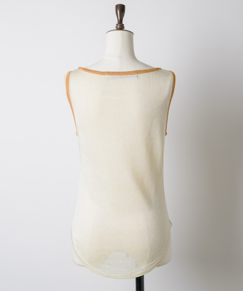 musubore(ムスボレ)の「numbering glossy knit bibs / ナンバリングニットビブス(Tシャツ/カットソー・レディース・カーキ/ブルー/イエロー・FREE)」の22枚目の写真