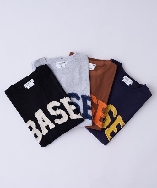 CIAOPANIC TYPY（チャオパニックティピー）の「【WEB限定】【UNISEX】BASEアップリケTEE（Tシャツ/カットソー・レディース・ブラック/グレー/ブラウン/ネイビー・LARGE/MEDIUM）」の5枚目の写真