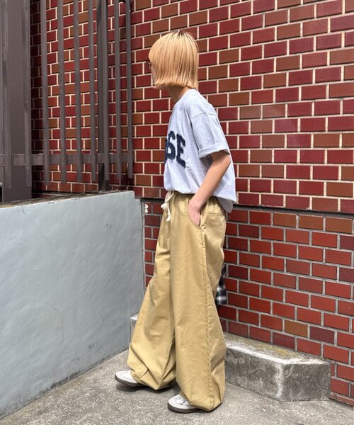 CIAOPANIC TYPY（チャオパニックティピー）の「【WEB限定】【UNISEX】BASEアップリケTEE（Tシャツ/カットソー・レディース・ブラック/グレー/ブラウン/ネイビー・LARGE/MEDIUM）」の22枚目の写真