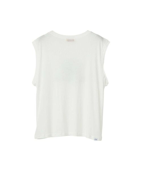 HYSTERIC GLAMOUR（ヒステリックグラマー）の「HG MUSIC ACADEMY ノースリーブ（キャミソール・レディース・グリーン/ホワイト/ブラック・FREE）」の4枚目の写真