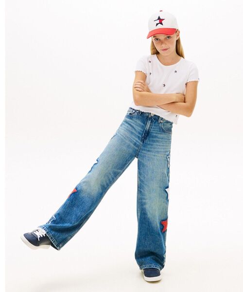 TOMMY HILFIGER(トミーヒルフィガー)の「GIRLS リブスタートップ(タンクトップ・キッズ・ホワイト・150cm/160cm/130cm/140cm)」の5枚目の写真
