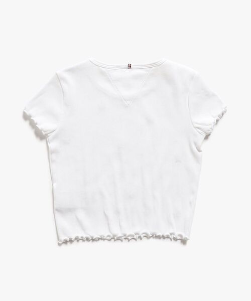 TOMMY HILFIGER(トミーヒルフィガー)の「GIRLS リブスタートップ(タンクトップ・キッズ・ホワイト・150cm/160cm/130cm/140cm)」の2枚目の写真