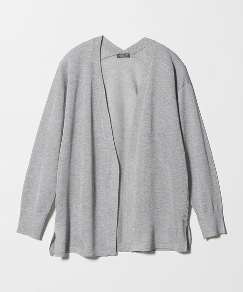 A DAY IN THE LIFE UNITED ARROWS(アデイインザライフユナイテッドアローズ)の「ハイツイスト ノーボタン ミドルカーディガン ‐ウォッシャブル‐ <A DAY IN THE LIFE>(カーディガン/ボレロ・レディース・ライトグレー/ナチュラル/ライトピンク/ケリーグリーン/ネイビー・FREE)」の2枚目の写真