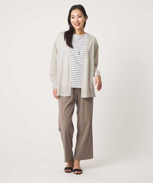 A DAY IN THE LIFE UNITED ARROWS(アデイインザライフユナイテッドアローズ)の「ハイツイスト ノーボタン ミドルカーディガン ‐ウォッシャブル‐ <A DAY IN THE LIFE>(カーディガン/ボレロ・レディース・ライトグレー/ナチュラル/ライトピンク/ケリーグリーン/ネイビー・FREE)」の10枚目の写真