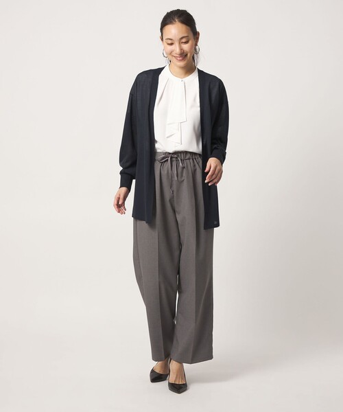 A DAY IN THE LIFE UNITED ARROWS(アデイインザライフユナイテッドアローズ)の「ハイツイスト ノーボタン ミドルカーディガン ‐ウォッシャブル‐ <A DAY IN THE LIFE>(カーディガン/ボレロ・レディース・ライトグレー/ナチュラル/ライトピンク/ケリーグリーン/ネイビー・FREE)」の13枚目の写真