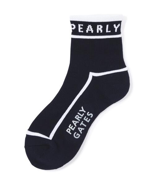 PEARLY GATES(パーリーゲイツ)の「【PEARLY GATES】パイピングショートSOX(ソックス/靴下・メンズ・ホワイト/レッド/ネイビー・FREE)」の3枚目の写真