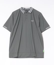 (RM)【LUXE/R GOLF】ストレッチ スムース ロゴ ポロシャツ