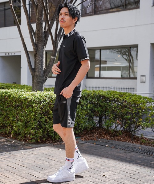 LUXE/R GOLF(ラグジュ ゴルフ)の「(RM)【LUXE/R GOLF】ストレッチ スムース ロゴ ポロシャツ(ポロシャツ・メンズ・ネイビー/チャコールグレー/ブラック/ホワイト・X-LARGE/LARGE/MEDIUM)」の7枚目の写真