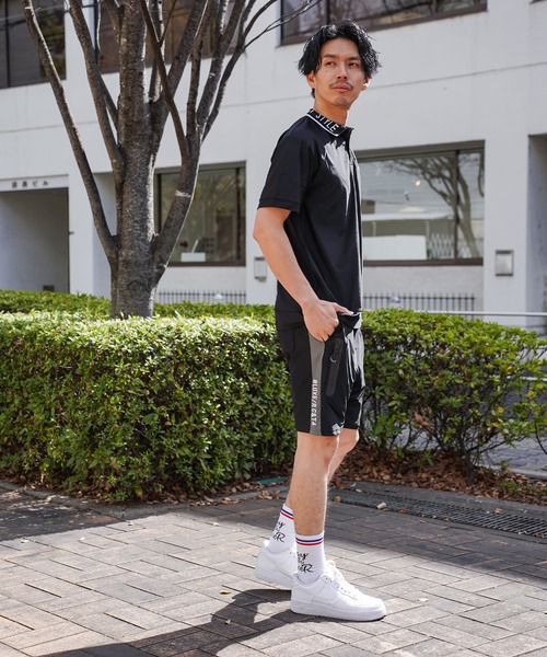 LUXE/R GOLF(ラグジュ ゴルフ)の「(RM)【LUXE/R GOLF】ストレッチ スムース ロゴ ポロシャツ(ポロシャツ・メンズ・ネイビー/チャコールグレー/ブラック/ホワイト・X-LARGE/LARGE/MEDIUM)」の15枚目の写真