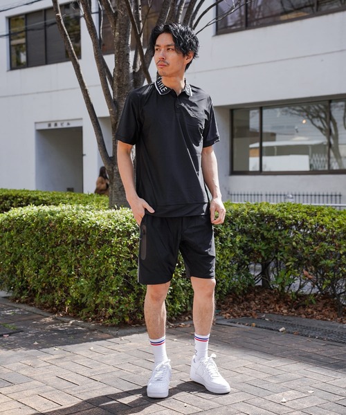 LUXE/R GOLF(ラグジュ ゴルフ)の「(RM)【LUXE/R GOLF】ストレッチ スムース ロゴ ポロシャツ(ポロシャツ・メンズ・ネイビー/チャコールグレー/ブラック/ホワイト・X-LARGE/LARGE/MEDIUM)」の17枚目の写真