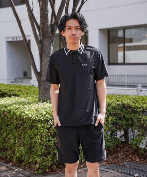 LUXE/R GOLF(ラグジュ ゴルフ)の「(RM)【LUXE/R GOLF】ストレッチ スムース ロゴ ポロシャツ(ポロシャツ・メンズ・ネイビー/チャコールグレー/ブラック/ホワイト・X-LARGE/LARGE/MEDIUM)」の19枚目の写真