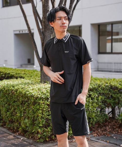 LUXE/R GOLF(ラグジュ ゴルフ)の「(RM)【LUXE/R GOLF】ストレッチ スムース ロゴ ポロシャツ(ポロシャツ・メンズ・ネイビー/チャコールグレー/ブラック/ホワイト・X-LARGE/LARGE/MEDIUM)」の20枚目の写真