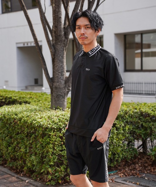 LUXE/R GOLF(ラグジュ ゴルフ)の「(RM)【LUXE/R GOLF】ストレッチ スムース ロゴ ポロシャツ(ポロシャツ・メンズ・ネイビー/チャコールグレー/ブラック/ホワイト・X-LARGE/LARGE/MEDIUM)」の21枚目の写真