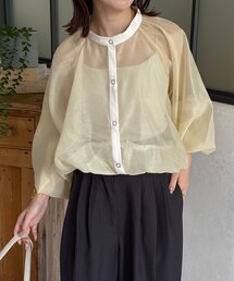 Thevon（ゼボン）の「スナップボタンシアーギャザーブルゾン（ブルゾン）」