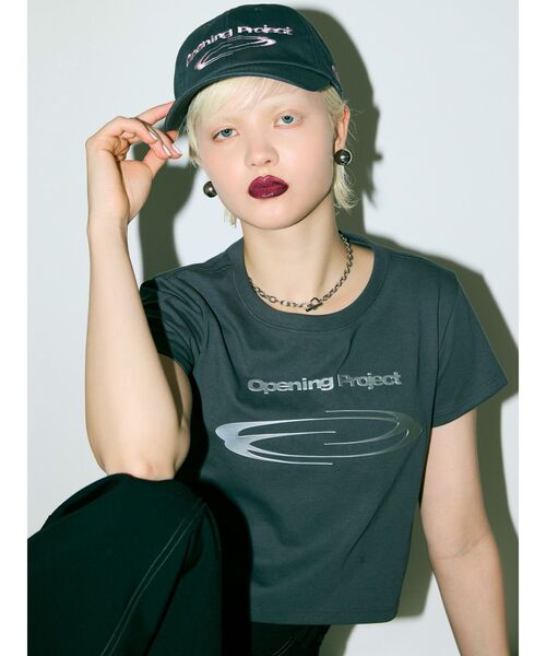 MURUA（ムルーア）の「【Opening Projectコラボ】バイカラーロゴキャップ（キャップ・レディース・グレー/ブラック・FREE）」の6枚目の写真
