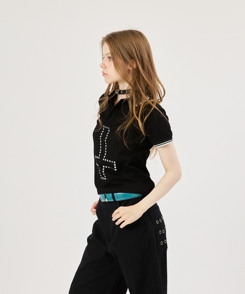 FTW(エフティダブリュー)の「CROSS STUDS POLO SHIRTS(ポロシャツ・レディース・ホワイト/レッド/ブラック・SMALL/MEDIUM/LARGE)」の13枚目の写真