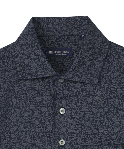 TOKYO SHIRTS（トウキョウシャツ）の「フラワープリント ポロシャツ（ポロシャツ・メンズ・ネイビー・XL/LL/L/M）」の6枚目の写真