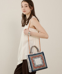 LeSportsac（レスポートサック）の「SM CHAIN TOTE サンリットガーデンバンダナ（トートバッグ）」
