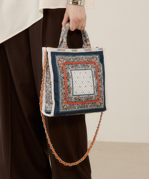 セール】SM CHAIN TOTE サンリットガーデンバンダナ（トートバッグ