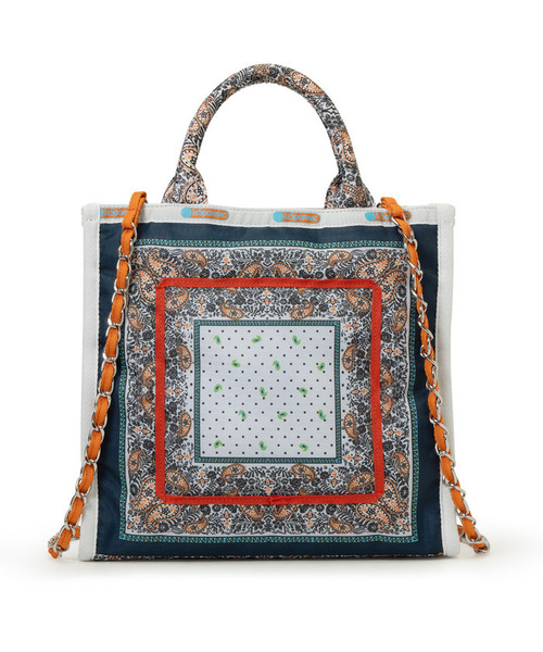 セール】SM CHAIN TOTE サンリットガーデンバンダナ（トートバッグ