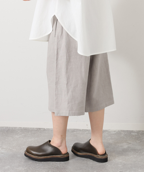JOURNAL STANDARD LUXE（ジャーナルスタンダード　ラックス）の「リネンヘリンボン ハーフパンツ（その他パンツ・レディース・グレー/ブラウン・FREE）」の4枚目の写真