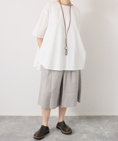 JOURNAL STANDARD LUXE（ジャーナルスタンダード　ラックス）の「リネンヘリンボン ハーフパンツ（その他パンツ・レディース・グレー/ブラウン・FREE）」の6枚目の写真