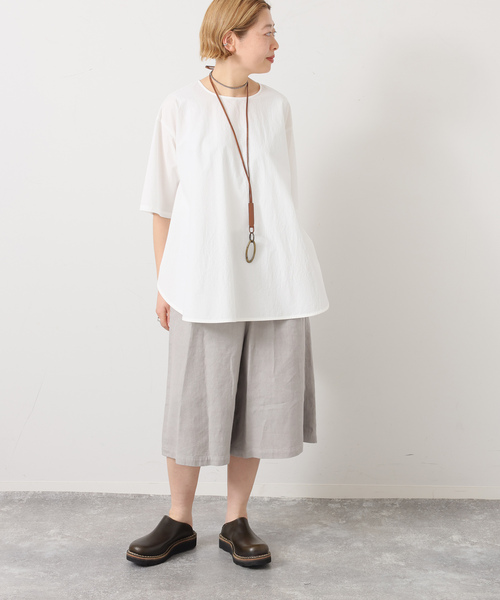 JOURNAL STANDARD LUXE（ジャーナルスタンダード　ラックス）の「リネンヘリンボン ハーフパンツ（その他パンツ・レディース・グレー/ブラウン・FREE）」の7枚目の写真