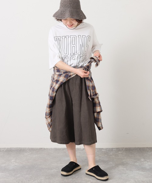 JOURNAL STANDARD LUXE（ジャーナルスタンダード　ラックス）の「リネンヘリンボン ハーフパンツ（その他パンツ・レディース・グレー/ブラウン・FREE）」の10枚目の写真