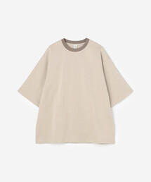 カットソーベージュ セール】 【洗濯機可】チビロゴロングスリーブTシャツ （カットソー